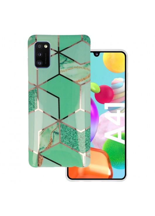 Cosmo Marble Case Wzór 2 Samsung a41 Odcienie zielonego