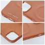 Futerał Roar Leather Mag Case kompatybilny z MagSafe Apple Iphone 14 PRO MAX Roar Brązowy