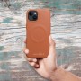 Futerał Roar Leather Mag Case kompatybilny z MagSafe Apple Iphone 14 PRO MAX Roar Brązowy