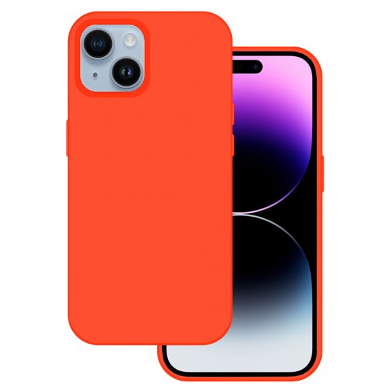 Tel Protect Silicone Premium Apple Iphone 15 Plus Tel Protect Pomarańczowy