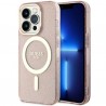 Guess nakładka GUHMP14XHCMCGP różowa hardcase Magsafe IML Glitter Gold Apple Iphone 14 PRO MAX Guess Różowy