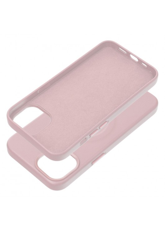 Futerał Roar Leather Mag Case kompatybilny z MagSafe Apple Iphone 15 Pro Max Roar Jasnoróżowy