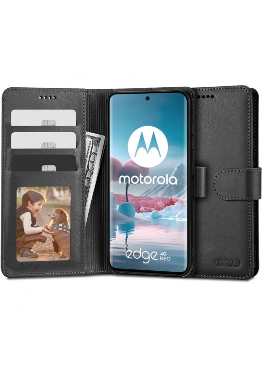 Etui Portfel Motorola Edge 40 Neo Tech-Protect Czarny