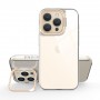 Liavec Transparent TPU Case Apple Iphone 15 Pro Max Przeźroczysty złota ramka