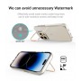 Liavec Transparent TPU Case Apple Iphone 15 Pro Max Przeźroczysty złota ramka