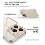 Liavec Transparent TPU Case Apple Iphone 15 Pro Max Przeźroczysty złota ramka