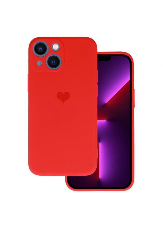 Vennus Silicone Heart Case Apple Iphone 13 Mini Vennus Czerwony
