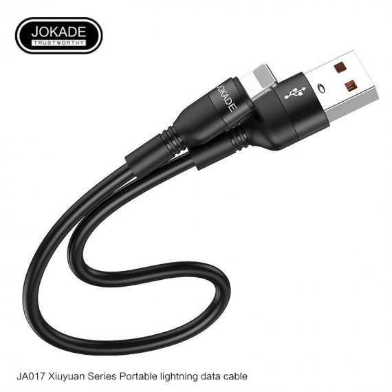 Kabel USB JOKADE JA017 25CM LIGHTING CZARNY Lightning JOKADE Czarny