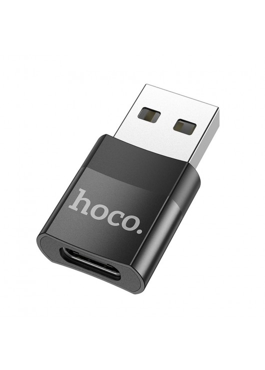 HOCO adapter OTG ze złącza Typ C do USB (męski) UA17 czarny USB Hoco Czarny