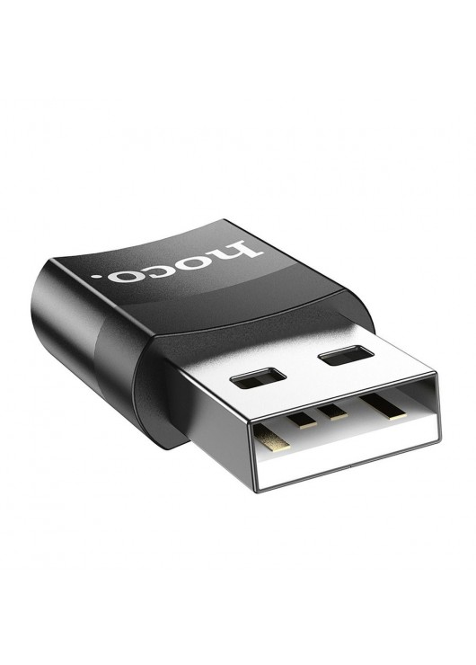 HOCO adapter OTG ze złącza Typ C do USB (męski) UA17 czarny USB Hoco Czarny