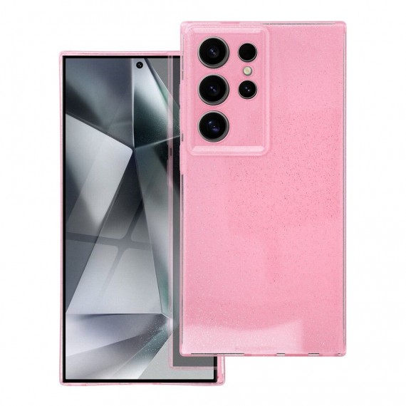 Futerał CLEAR CASE 2mm BLINK Samsung S24 Ultra Różowy