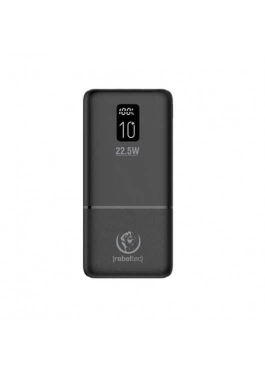 Rebeltec power bank P10 LCDPD 22,5W 10000mAh czarny Czarny