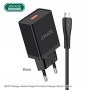 JOKADE ładowarka sieciowa JB022 3A 1xUSB + kabel Micro Czarna Micro USB JOKADE Czarny