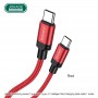 KABEL JOKADE 100W JA041 TYP-C DO TYP-C Typ C / Typ C JOKADE Czerwony