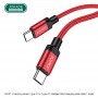 KABEL JOKADE 100W JA041 TYP-C DO TYP-C Typ C / Typ C JOKADE Czerwony