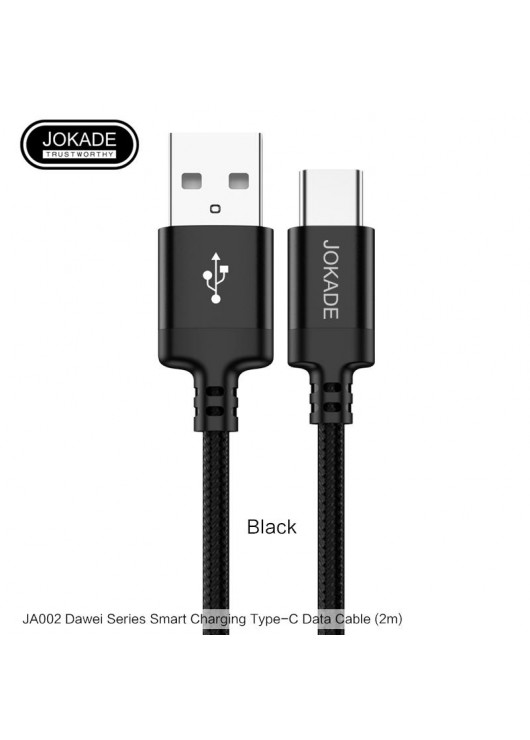 Kabel USB JOKADE JA002 2m TYP C CZARNY Typ C JOKADE Czarny