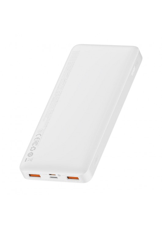 Bateria zewnętrzna (Powerbank) BASEUS Bipow Overseas Edition - 10 000mAh LCD Quick Charge PD 20W biały PPBD050502 Baseus Biały