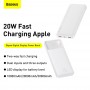 Bateria zewnętrzna (Powerbank) BASEUS Bipow Overseas Edition - 10 000mAh LCD Quick Charge PD 20W biały PPBD050502 Baseus Biały