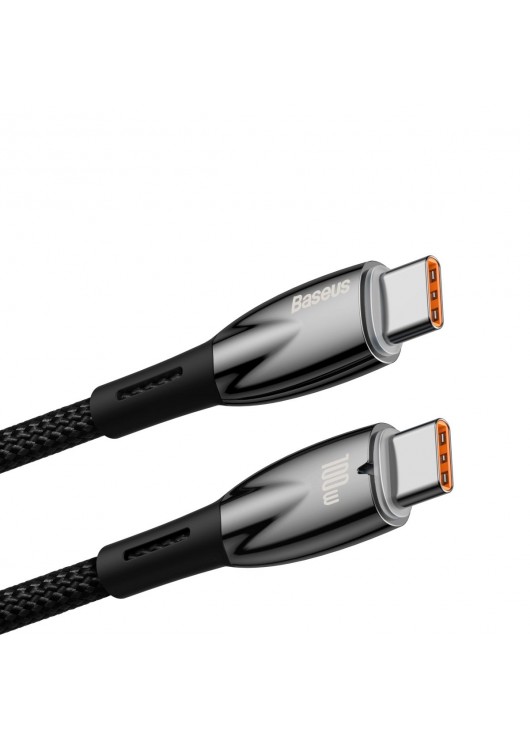 BASEUS kabel Typ C do Typ C PD 100W Glimmer CADH000801 2 m czarny Baseus Czarny