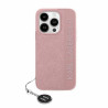 Etui Karl Lagerfeld Saffiano Rhinestones & Charm - różowe Apple Iphone 15 Pro Max Karl Lagerfeld Różowy