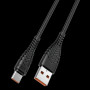 VEGER kabel USB A do Typ C 2,4A V104 1,2 m czarny Typ C Czarny