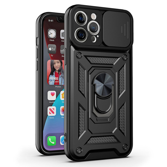 Slide Camera Armor Case Apple iPhone 16 pro Czarny