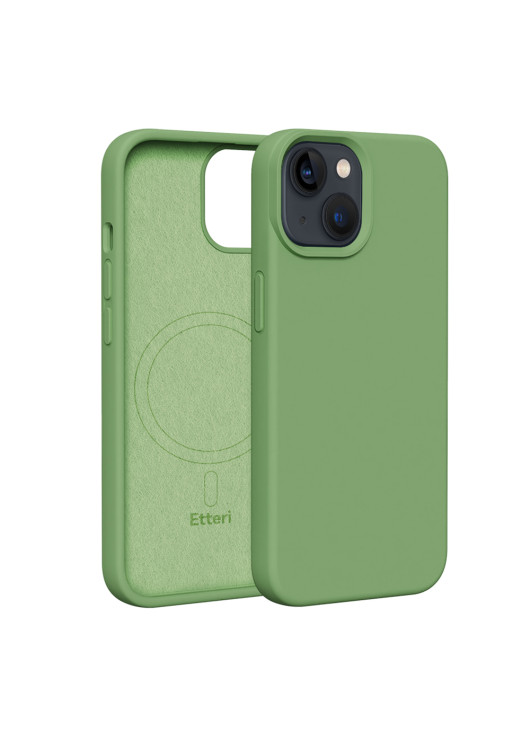 Nakładka Etteri Silicone Mag Case Apple Iphone 13/14 Etteri Odcienie zielonego