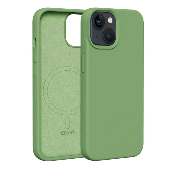 Nakładka Etteri Silicone Mag Case Apple Iphone 13/14 Etteri Odcienie zielonego