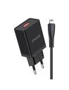 ŁADOWARKA SIECIOWA JOKADE JB022 2X USB 5A + Kabel Lighting USB 1m Czarna JOKADE Czarny
