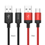 Kabel USB JOKADE JA003 3m TYP C CZARNY Typ C JOKADE Czarny