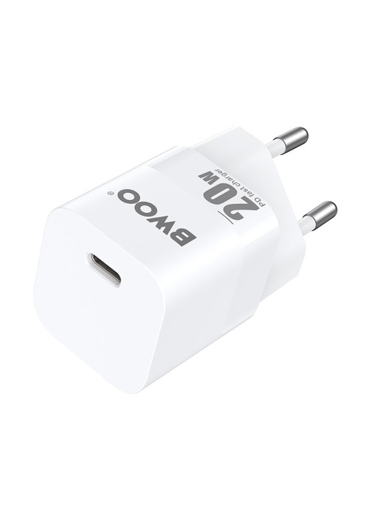 BWOO ładowarka sieciowa CDA155 20W mini wall charger USB-C USB C 20W Bwoo Biały