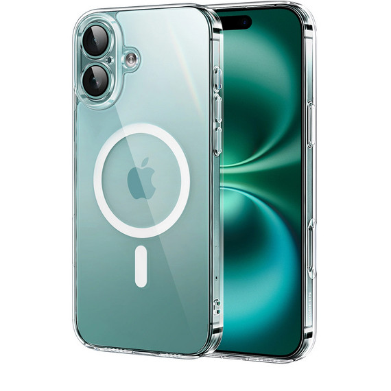 Etui Ugreen Classy Clear Magnetic na iPhone 16 - przezroczyste Apple iPhone 16 Ugreen Przezroczysty