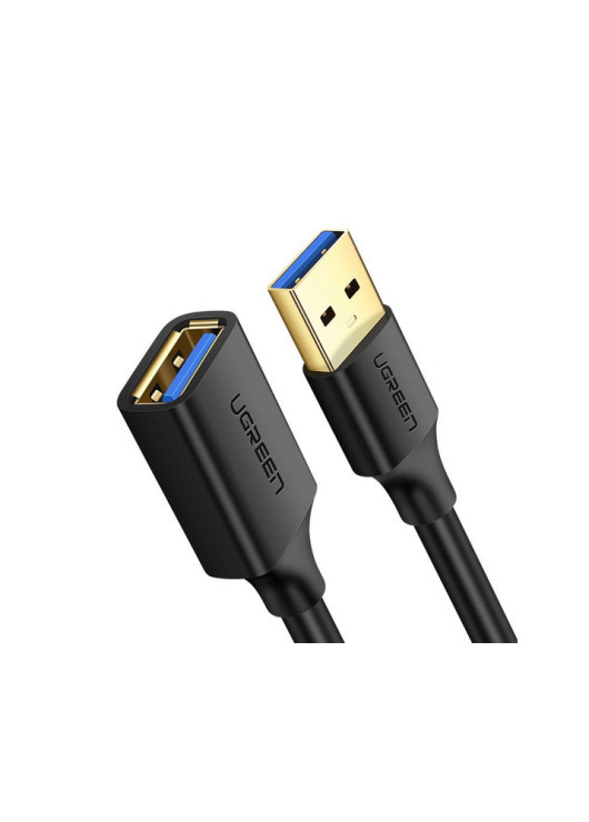 Ugreen kabel przewód przedłużacz przejściówka USB 3.0 (żeński) - USB 3.0 (męski) 2 m czarny (US129 10373) USB Ugreen Czarny