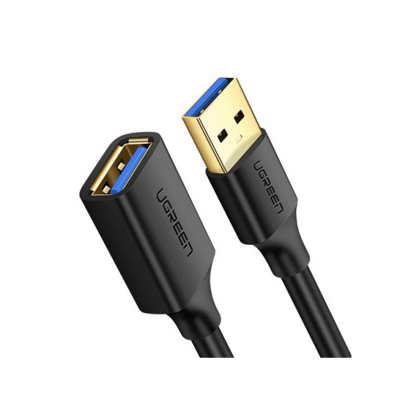 Ugreen kabel przewód przedłużacz przejściówka USB 3.0 (żeński) - USB 3.0 (męski) 2 m czarny (US129 10373) USB Ugreen Czarny