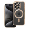 Futerał Electro Mag Cover Apple Iphone 15 Pro Inny Przeźroczysty złota ramka