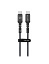 Blavec Kabel Raptor pleciony - Typ C na Typ C - PD 100W 5A 1 metr (CRA-CC5BG10) czarno-szary Typ C Czarny