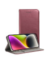Etui Portfel Motorola G35 5G Inny Burgundowy