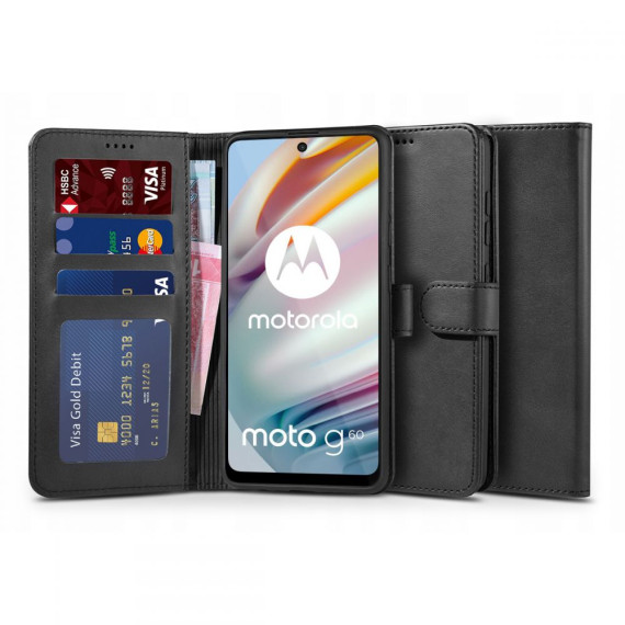 Etui Portfel Motorola G04/G24 Tech-Protect Czarny