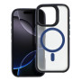 Etui Futerał NEO Apple iPhone 16 pro Przezroczysty z niebieska ramka