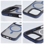 Etui Futerał NEO Apple iPhone 16 pro Przezroczysty z niebieska ramka