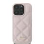 Oryginalne Etui GUESS Quilted Metal Logo GUHCP16LPSQSQSP różowy Apple iPhone 16 pro Guess Różowy