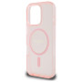 Guess nakładka HC MagSafe IML Glitter Circle różowa Apple iPhone 16 pro Guess Różowy