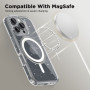 TECH-PROTECT FLEXAIR HYBRID MAGSAFE GLITTER Apple iPhone 16 pro Tech-Protect Przezroczysty