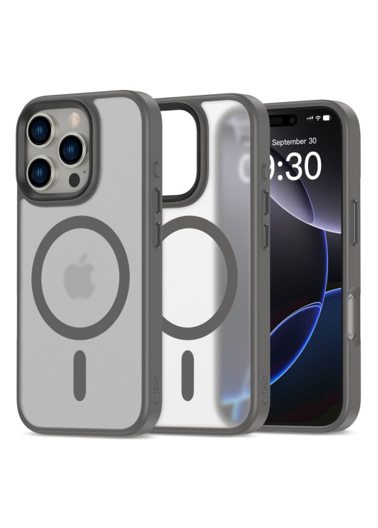 TECH-PROTECT MAGMAT MAGSAFE MATTE TITANIUM Apple iPhone 16 pro Tech-Protect Odcienie szarego
