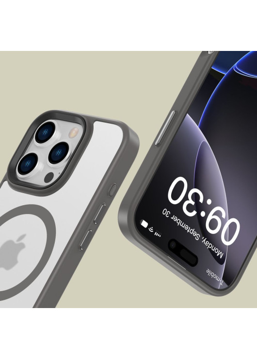 TECH-PROTECT MAGMAT MAGSAFE MATTE TITANIUM Apple iPhone 16 pro Tech-Protect Odcienie szarego