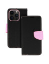 Etui Portfel Samsung M13 5G Czarny Różowy