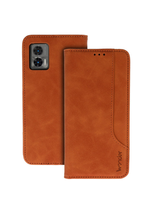 Etui Portfel Motorola Edge 30 Neo Inny Brązowy