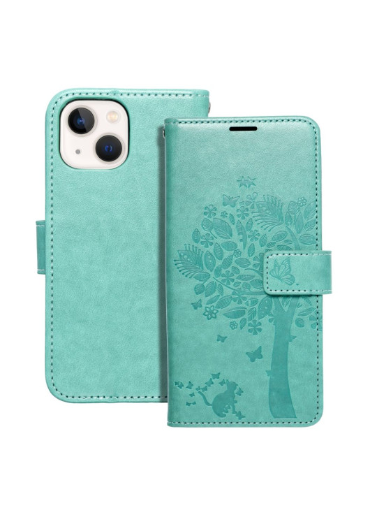 Etui Portfel Mezzo Drzewo Samsung A34 5G Forcell Miętowy