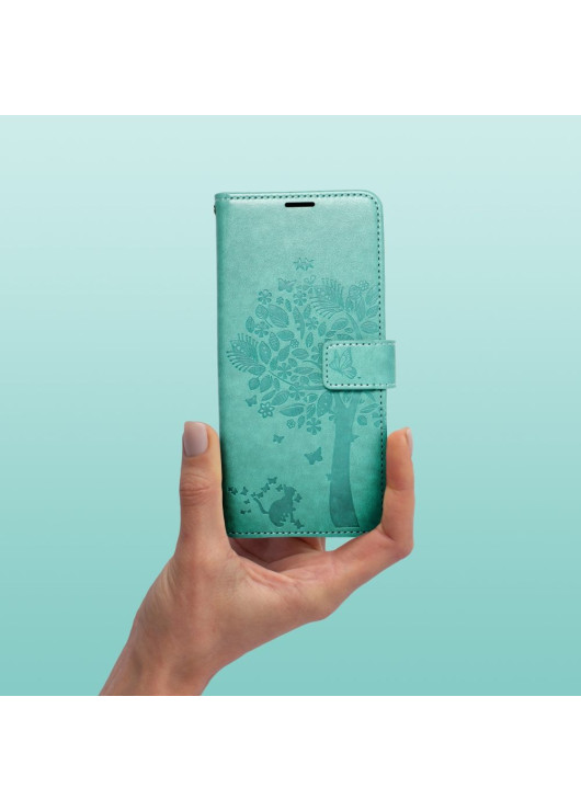 Etui Portfel Mezzo Drzewo Samsung A34 5G Forcell Miętowy