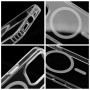 Drop Glue Colorful Ring Mag Cover kompatybilny z MagSafe Apple Iphone 13 Pro Przezroczysty